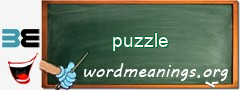 WordMeaning blackboard for puzzle